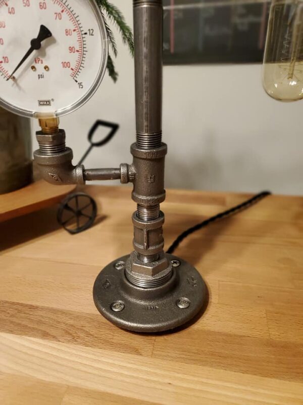 Industrial Rustic Steampunk Desk Lamp - Image 4