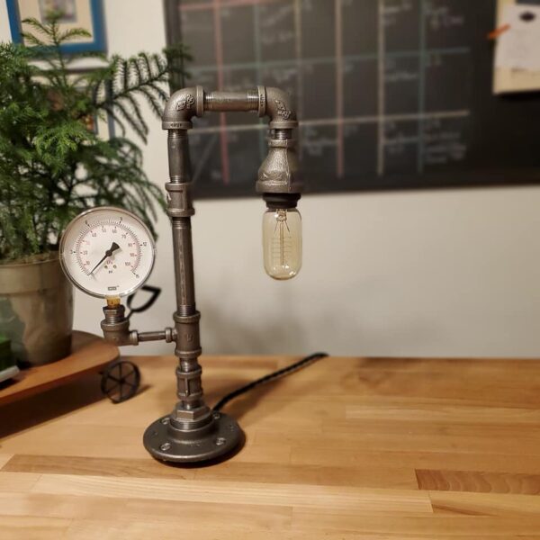 Industrial Rustic Steampunk Desk Lamp